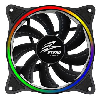 EVOLVEO Ptero FR1, Rainbow, PWM, 6pin, 5V  RGB ventilátor 120mm