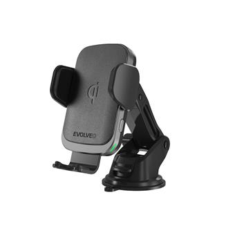 EVOLVEO Chargee CarWL15, držák pro mobilní telefon do auta s bezdrátovou nabíječkou 15W