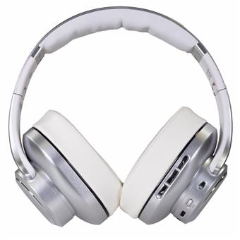 EVOLVEO SupremeSound 8EQ, Bluetooth sluchátka s reproduktorem a ekvalizérem 2v1, stříbrné