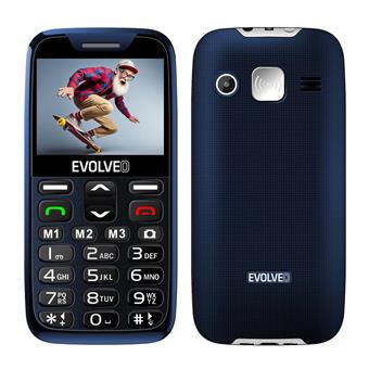 EVOLVEO EasyPhone XR, mobilný telefón pre seniorov s nabíjacím stojanom, modrá