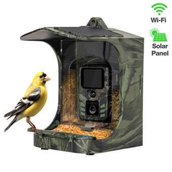 EVOLVEO StrongVision BirdFeeder - Chytré krmítko pre vtáky s kamerou a solárnym panelom