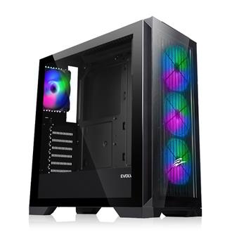 EVOLVEO Ptero Q2G, ATX/4x ARGB 120/sklo čelo+bok