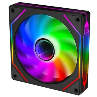 EVOLVEO 120UX-M, ventilátor, 120mm, 4pin molex, ARGB, master, černý