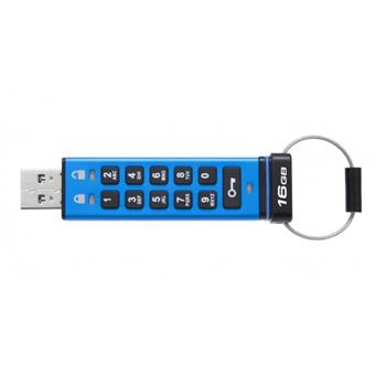 16GB Kingston USB 3.0 DT2000 256bit AES HW šifrování, keypad