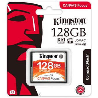 128GB CompactFlash Canvas Focus Kingston