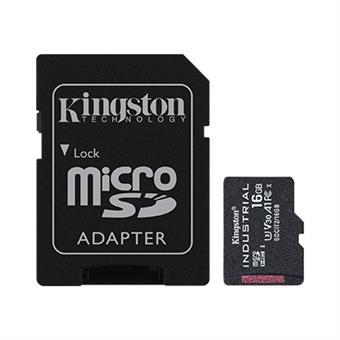 Kingston Industrial/micro SDHC/16GB/100MBps/UHS-I U3 / Class 10/+ Adaptér