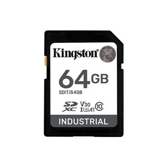 Kingston Industrial/SDXC/64GB/100MBps/UHS-I U3 / Class 10