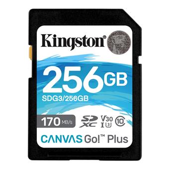 Kingston Canvas Go Plus/SDXC/256GB/170MBps/UHS-I U3 / Class 10