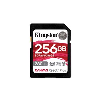 Kingston Canvas React Plus/SDHC/256GB/UHS-II U3 / Class 10