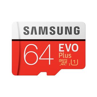Micro SDXC 64GB Samsung EVO Plus + SD adaptér