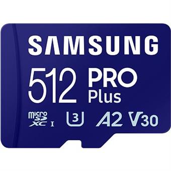 Samsung/micro SDXC/512GB/180MBps/Class 10/+ Adaptér/Modrá