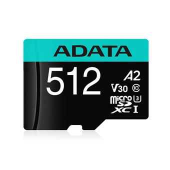 ADATA V30S/micro SDXC/512GB/100MBps/UHS-I U3 / Class 10/+ Adaptér