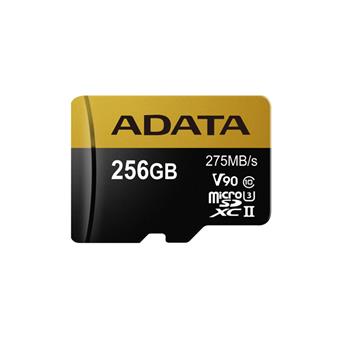 Adata/micro SDXC/256GB/275MBps/UHS-II U3 / Class 10/+ Adaptér
