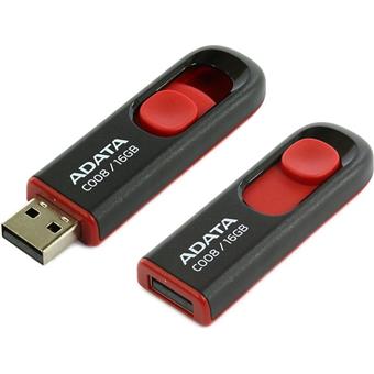 16GB USB ADATA C008  černo/červená (potisk)