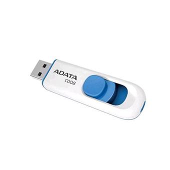 8GB USB ADATA C008  bílo/modrá (potisk)