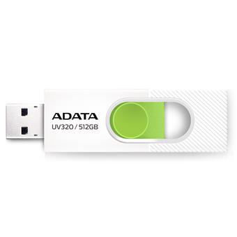 ADATA UV320/512GB/USB 3.2/USB-A/Bílá