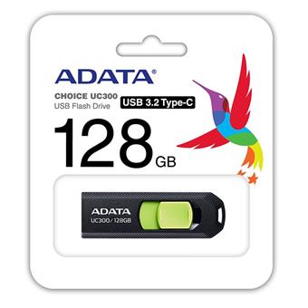 128GB ADATA UC300 USB 3.2 černá/zelená