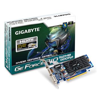 GIGABYTE 210 512MB (64) aktiv D H Ds D2