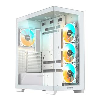 GIGABYTE C500 PANORAMIC STEALTH ICE/Midi Tower/Transpar./Biela