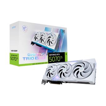 MSI GeForce RTX 5070 Ti TRIO WHITE/Gaming/OC/16GB/GDDR7