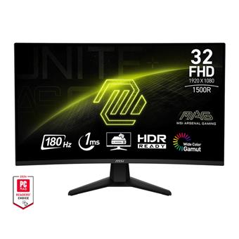 MSI MAG/32C6/31,5"/VA/FHD/180Hz/1ms/Black/2R
