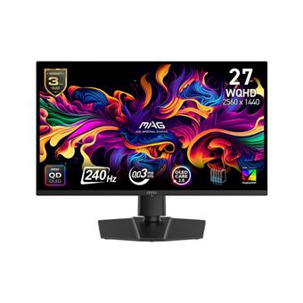 MSI MAG/271QP QD-OLED X24/26,5"/QD-OLED/QHD/240Hz/0,03ms/Black/3R