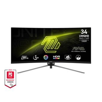 MSI/MAG 345CQR/34"/VA/wQHD/180Hz/1ms/Black/2R
