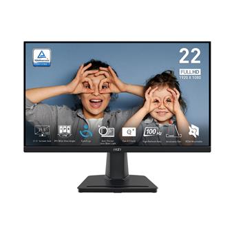 MSI Pro/MP225 E12VL/21,5"/IPS/FHD/100Hz/1ms/Černá/3R