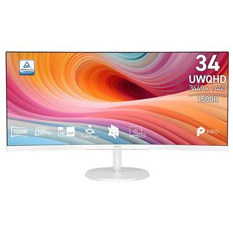 MSI Pro/MP341CQW E12/34"/VA/UWQHD/120Hz/1ms/Biela/3R