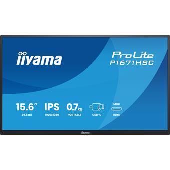 iiyama ProLite/P1671HSC-B1/15,6"/IPS/FHD/60Hz/3ms/Čierna/3R