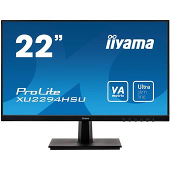 22" iiyama XU2294HSU-B1: VA, FullHD@75Hz, 250/cdm2, 4ms, VGA, HDMI, DP, USB, černý