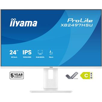 iiyama ProLite/XB2497HSU-W1/23,8"/IPS/FHD/120Hz/4ms/Bílá/5R