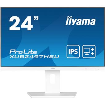 iiyama ProLite/XUB2497HSU-W2/23,8"/IPS/FHD/100Hz/1ms/White/3R