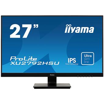 27" iiyama XU2792HSU-B1: IPS, FullHD@75Hz, 250cd/m2, 4ms, VGA, HDMI, DP, USB, černý