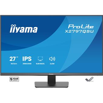 iiyama ProLite/X2797QSU-B1/27"/IPS/QHD/75Hz/1ms/Černá/5R