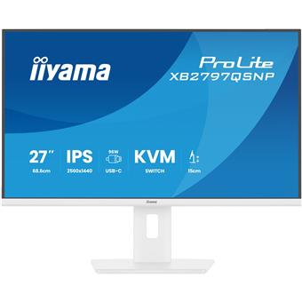 iiyama ProLite/XB2797QSNP-W1/27"/IPS/QHD/75Hz/1ms/Bílá/5R