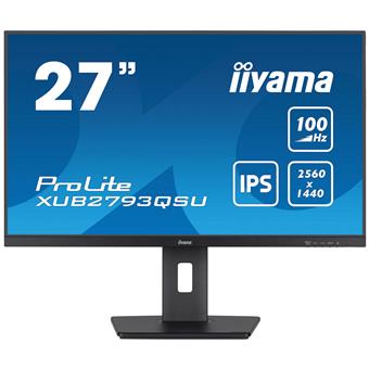 iiyama ProLite/XUB2793QSU-B6/27"/IPS/QHD/100Hz/1ms/Black/3R