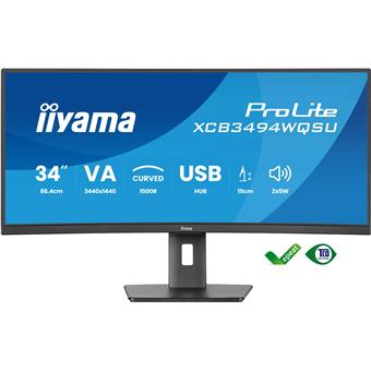 iiyama ProLite/XCB3494WQSU-B1/34"/VA/wQHD/120Hz/0,4ms/Black/3R