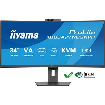 iiyama ProLite/XCB3497WQSNPH-B1/34"/VA/wQHD/120Hz/0,4ms/Black/3R
