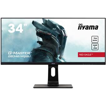 34" iiyama GB3461WQSU-B1: IPS, UWQHD@144Hz, 350cd/m2, 1ms, HDMI, DP, USB, FreeSync, HDR, height