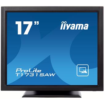 17" iiyama T1731SAW-B5: TN, SXGA, SAW, 1P, 250cd/m2, VGA, DP, HDMI, černý