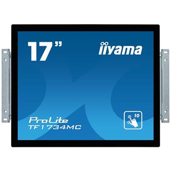 17" iiyama TF1734MC-B6X: TN, SXGA, capacitive, 10P, 350cd/m2, VGA, DP, HDMI, černý