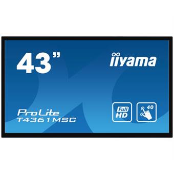 22" iiyama TF2234MC-B6X: IPS, FullHD, capacitive, 350cd/m2, VGA, DP, HDMI, černý