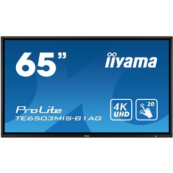 65" iiyama TE6503MIS-B1AG: IPS, 4K, 350cd/m2, 24/7, iiSignage, WiFi, 2x Touch Pen, HDMI, VGA, DP,USB