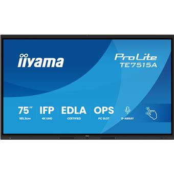 75" iiyama TE7515A-B1AG: IPS, 4K, EDLÁ, NFC