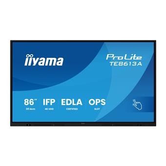 86" iiyama TE8613A-B3AG:IPS,4K,40P,USB-C,EDLA