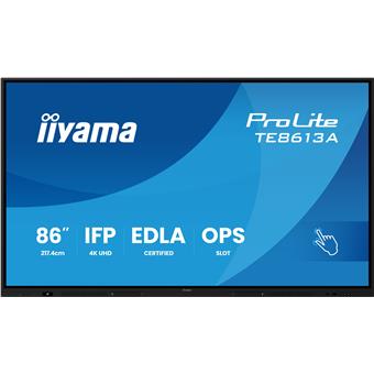 86" iiyama TE8613A-B2AG: IPS, 4K, 40P, USB-C, EDLÁ