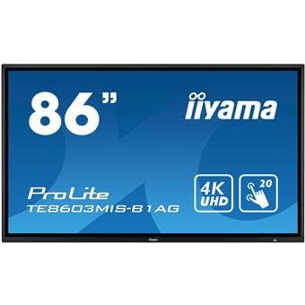 86" iiyama TE8603MIS-B1AG: IPS, 4K, 350cd/m2, 24/7, iiSignage, WiFi, 2x Touch Pen, HDMI, VGA, DP,USB