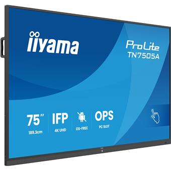 75" iiyama TN7505A-B1AG:IPS,4K,no Android
