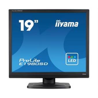 19" LCD iiyama Prolite E1980SD-B1 - 5ms, 250cd/m2, 1000:1 (12M:1 ACR), 5:4, VGA, DVI, repro